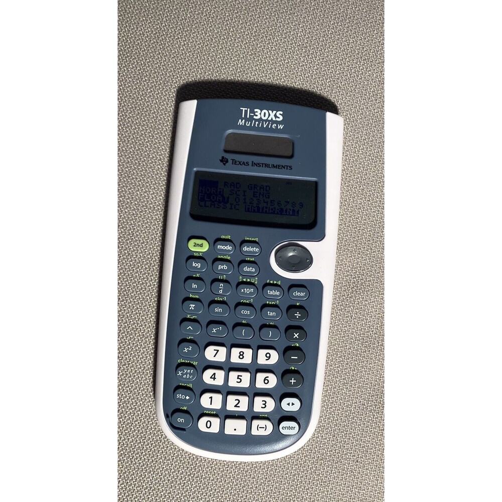 Texas Intruments‎ Model: TI-30XS Four Line Screen Math and Science